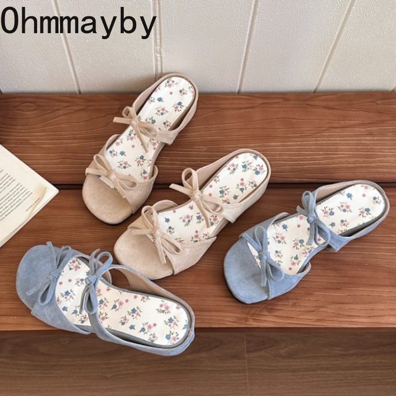 Romper Floral Print - Floral Butterfly-knot Summer Women Slippers Fashion