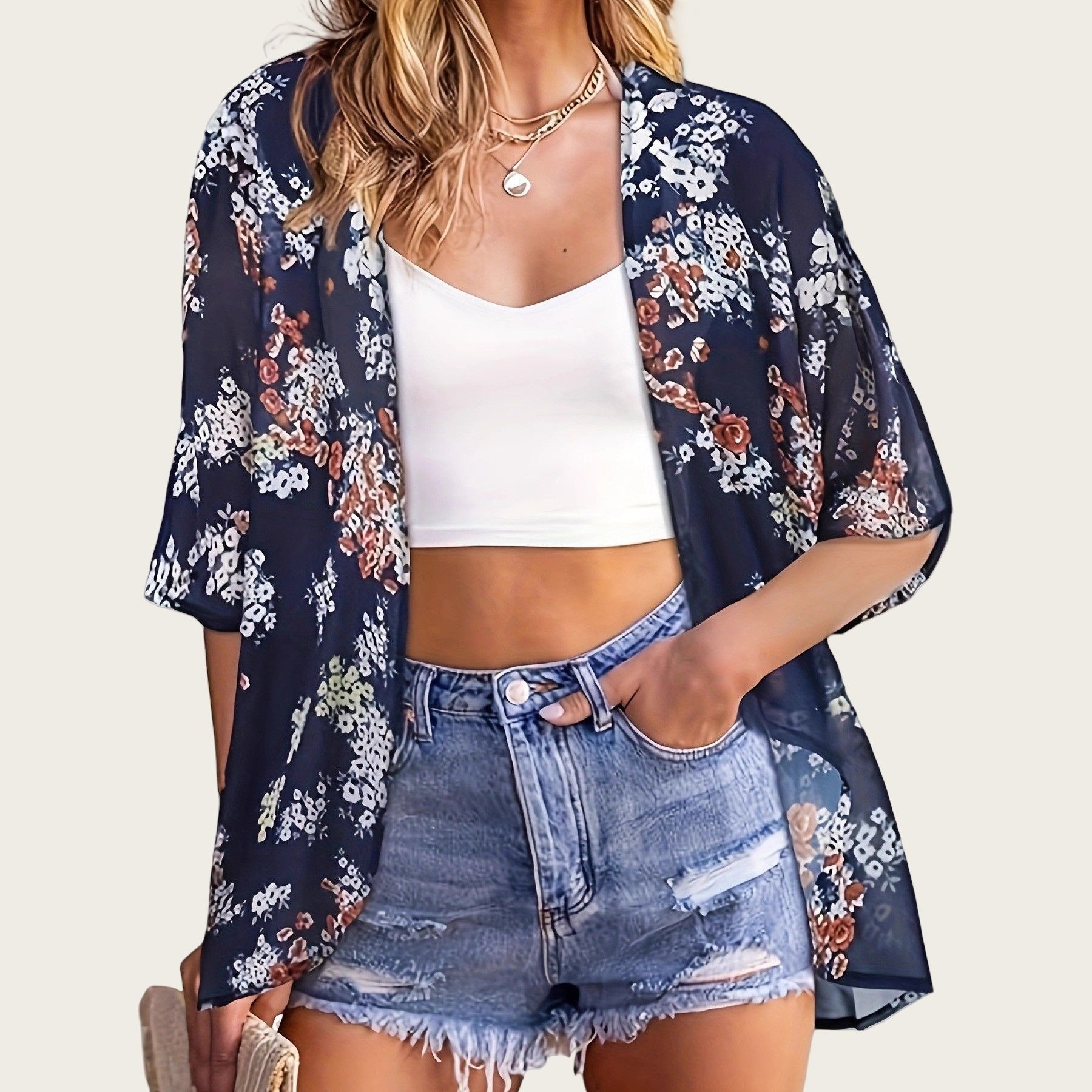 Swimsuit Woman 2025 Kimono Car – обзор и цена Kimono Sheer Floral