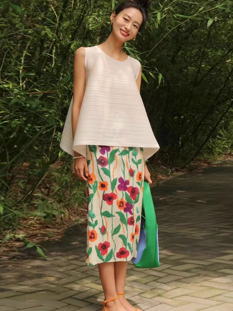  Floral Print Slimming Comfort – обзор и цена Midi Skirt Floral