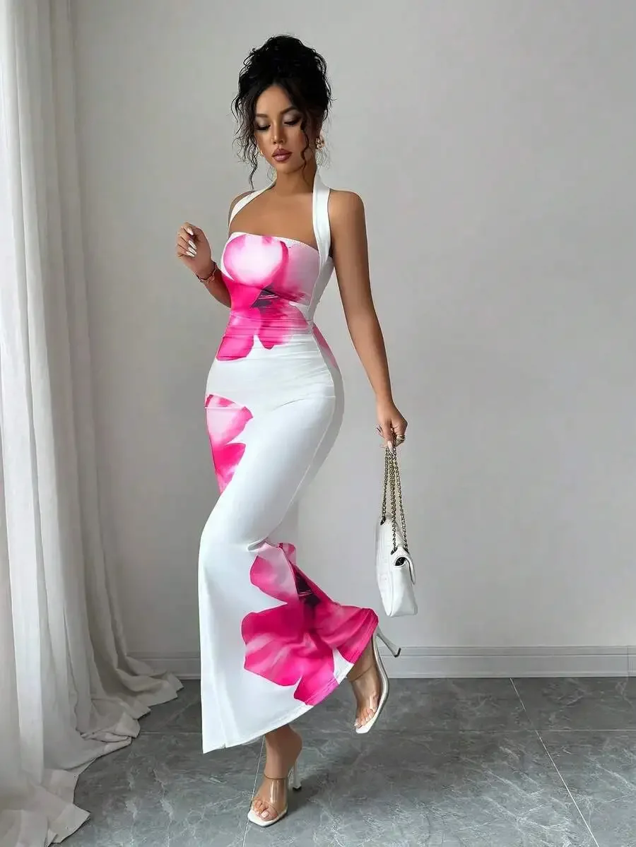 Elegant Sleeveless Halter Maxi – обзор и цена Maxi Dress Halter