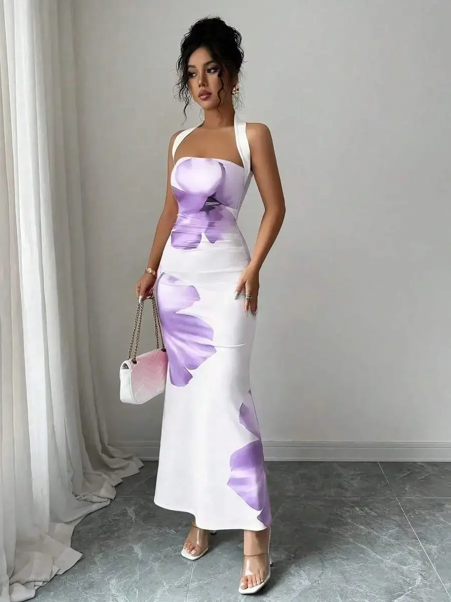 Elegant Sleeveless Halter Maxi – обзор и цена Maxi Dress Halter