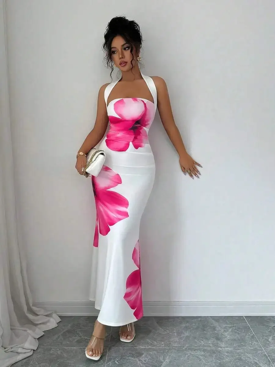 Elegant Sleeveless Halter Maxi – обзор и цена Maxi Dress Halter