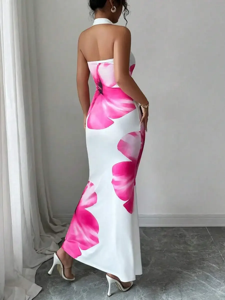 Elegant Sleeveless Halter Maxi – обзор и цена Maxi Dress Halter
