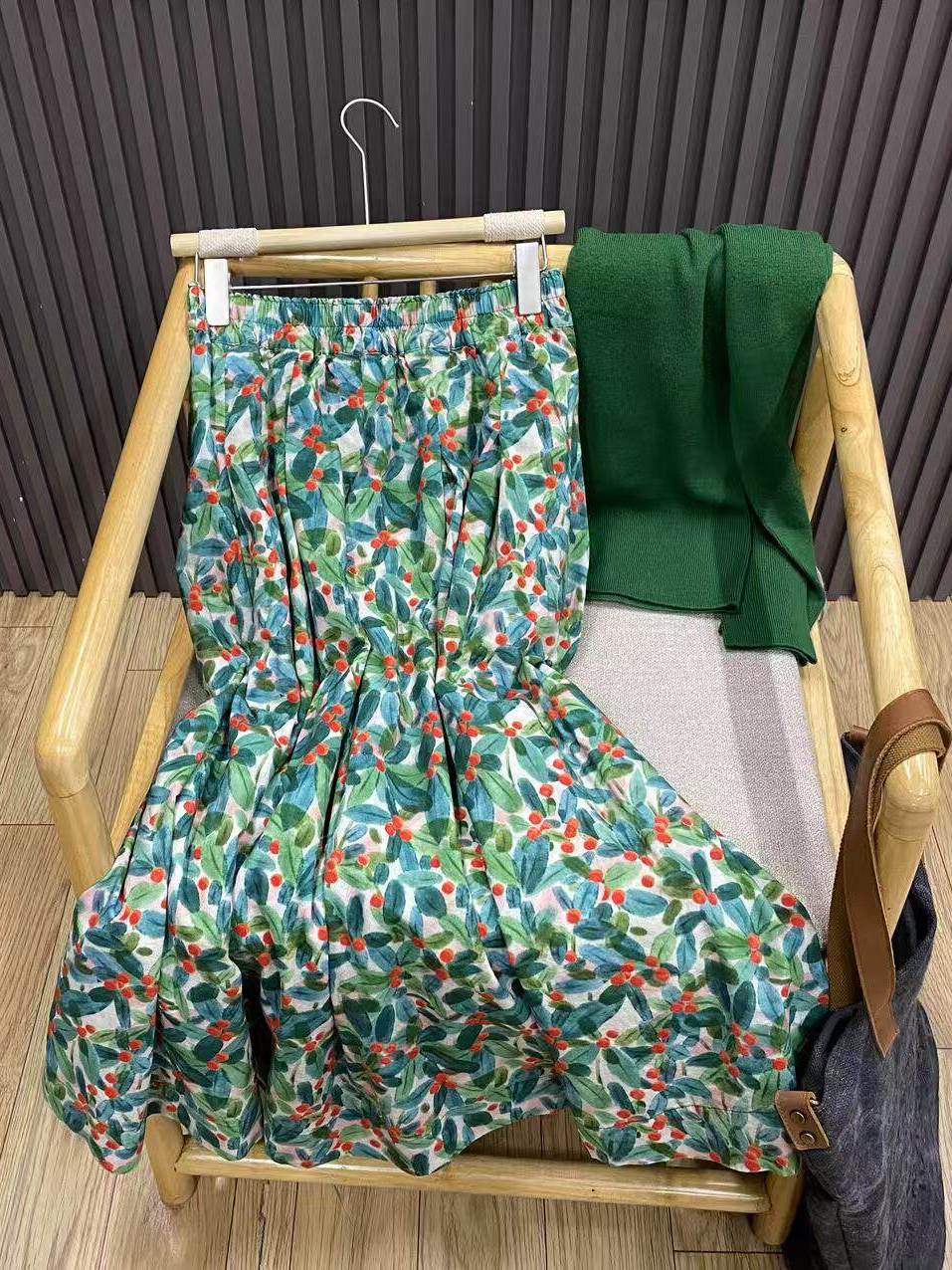 Retro Floral A-Line Midi Skirt – обзор и цена Midi Skirt Floral
