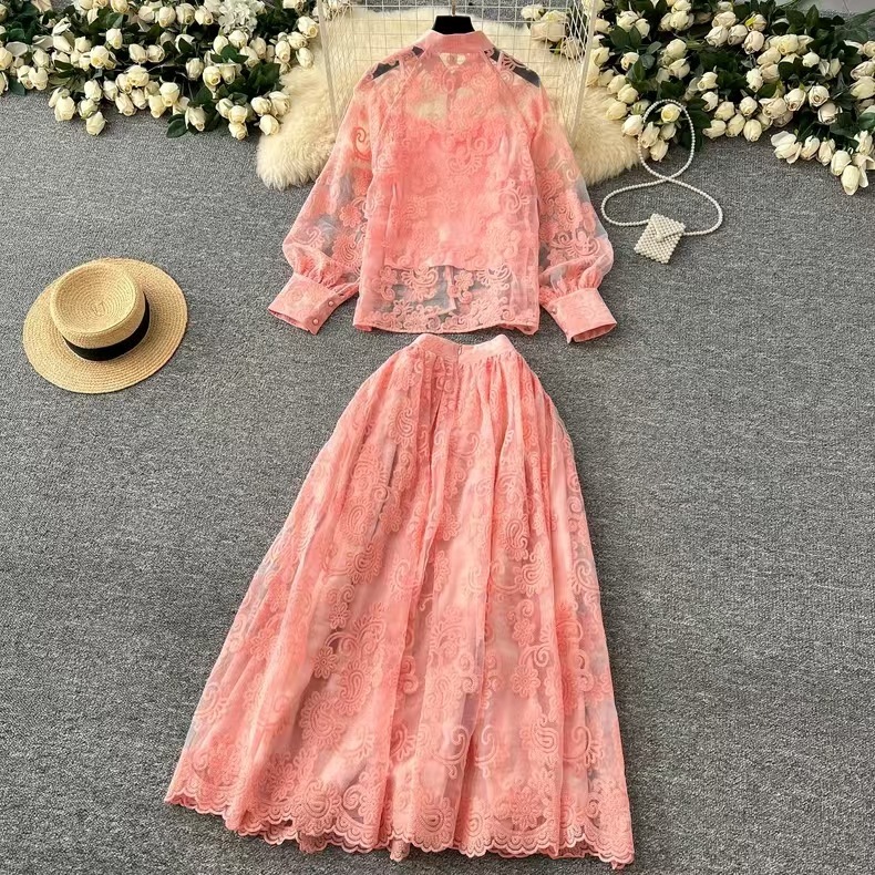 Elegant 2 Piece Long Dress Wom – обзор и цена Midi Skirt Floral