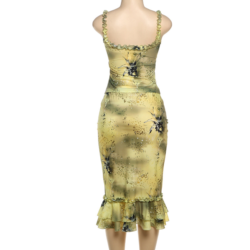 Women's Dress 2 Piece Floral P – обзор и цена Midi Skirt Floral