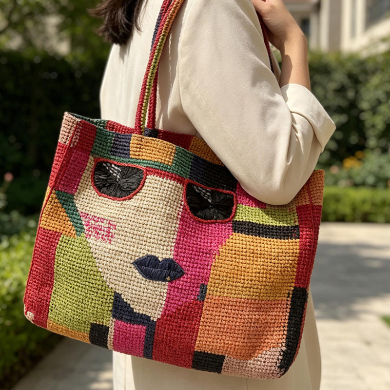 Summer Straw Shoulder Bag Wome – обзор и цена Crochet Bag Raffia
