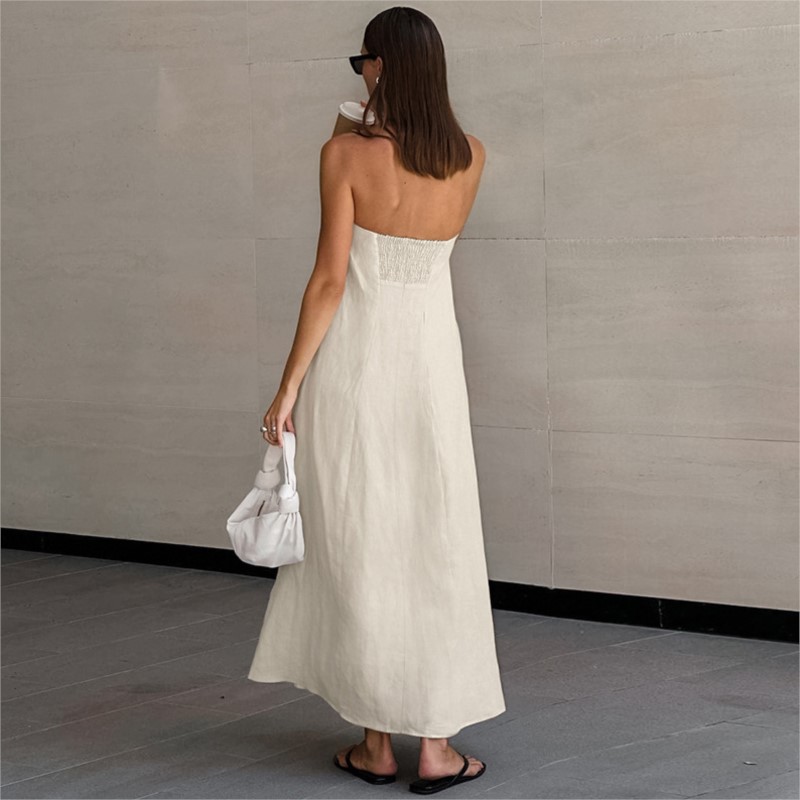 Fashion Elegant Simple Design  – обзор и цена Linen Dress Wrap