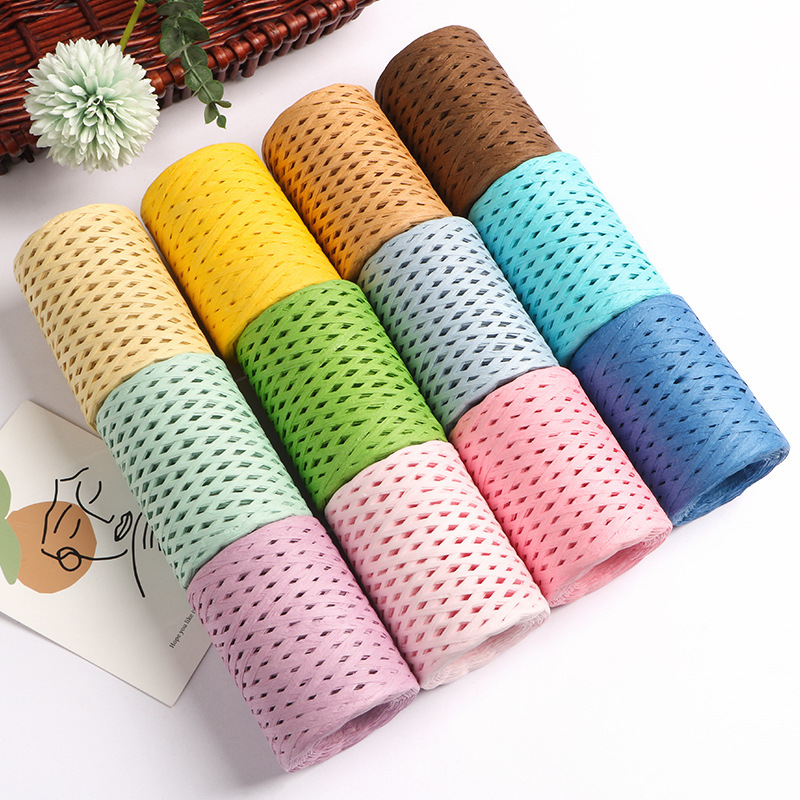 150M Natural Raffia Straw Yarn – обзор и цена Crochet Bag Raffia