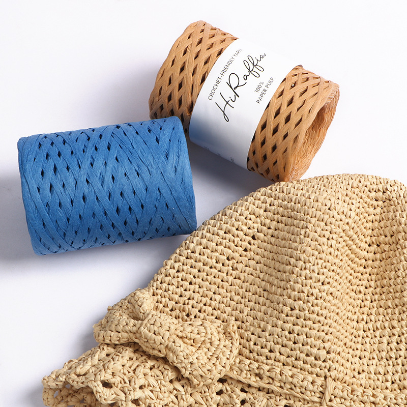 150M Natural Raffia Straw Yarn – обзор и цена Crochet Bag Raffia