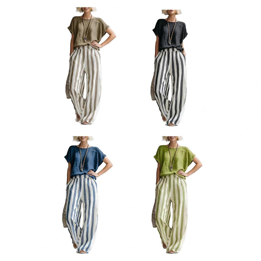 Casual Cotton Linen 2 Piece Se – обзор и цена Linen Pant Wide