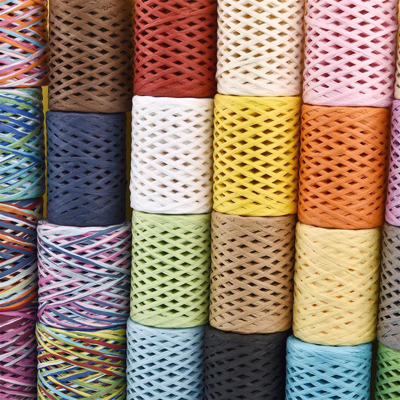 100M Natural Raffia Straw Yarn – обзор и цена Crochet Bag Raffia
