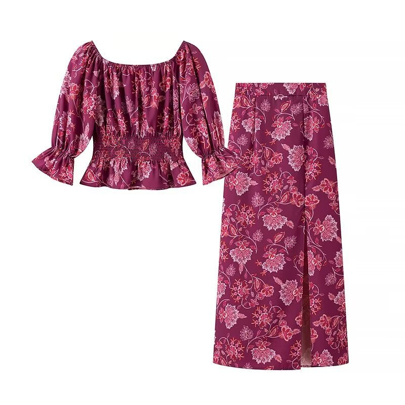 Women's Fashion Printed Off-Sh – обзор и цена Blouse Off Shoulder
