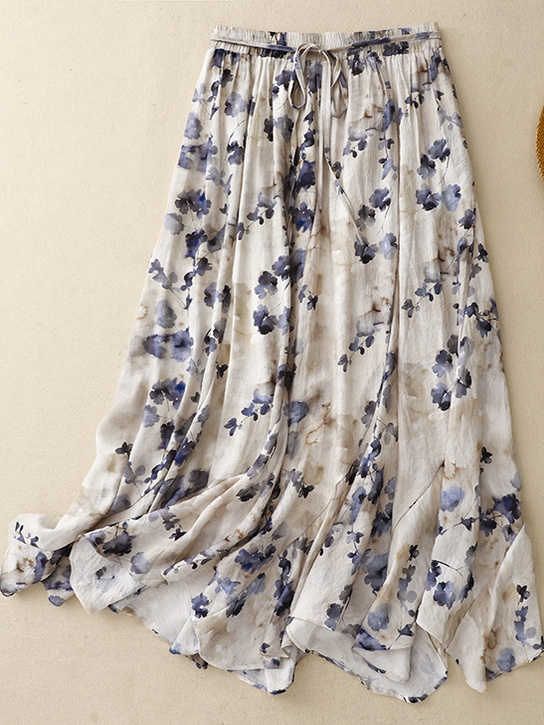 Floral A-Line Skirt Women's El – обзор и цена Midi Skirt Floral