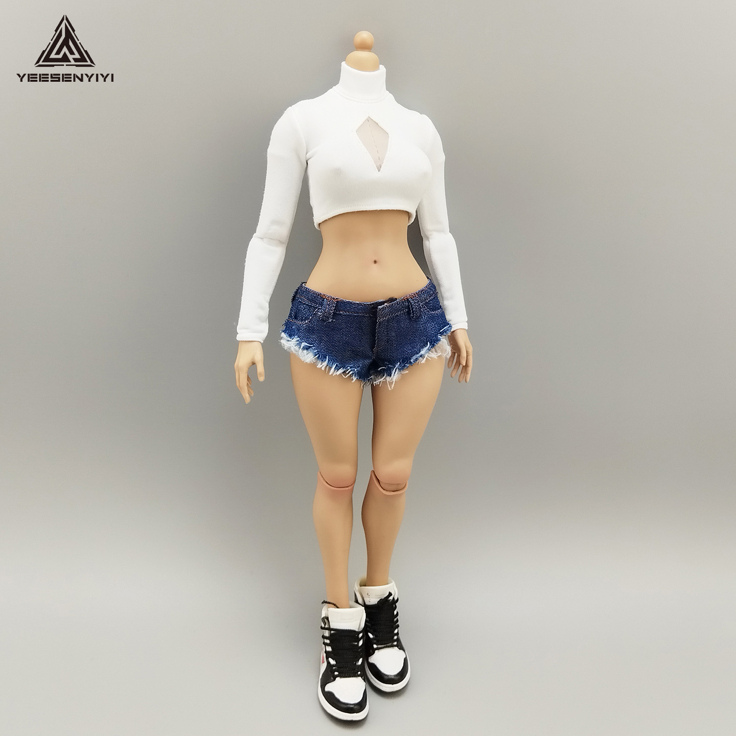 1/6 Scale Distressed Denim Min – обзор и цена Shorts Denim Frayed
