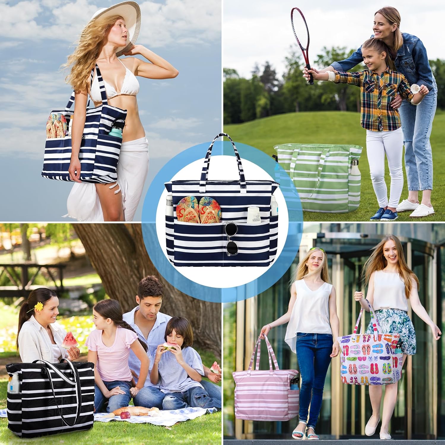 Waterproof Sandproof Beach Tot – обзор и цена Tote Bag Beach