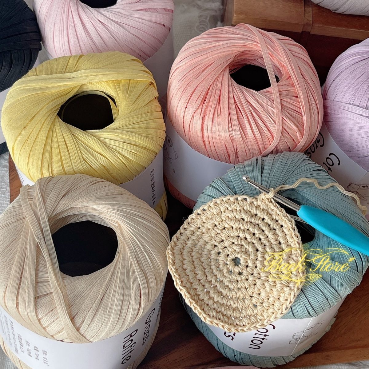 102M/roll Multicolor Raffia Ya – обзор и цена Crochet Bag Raffia