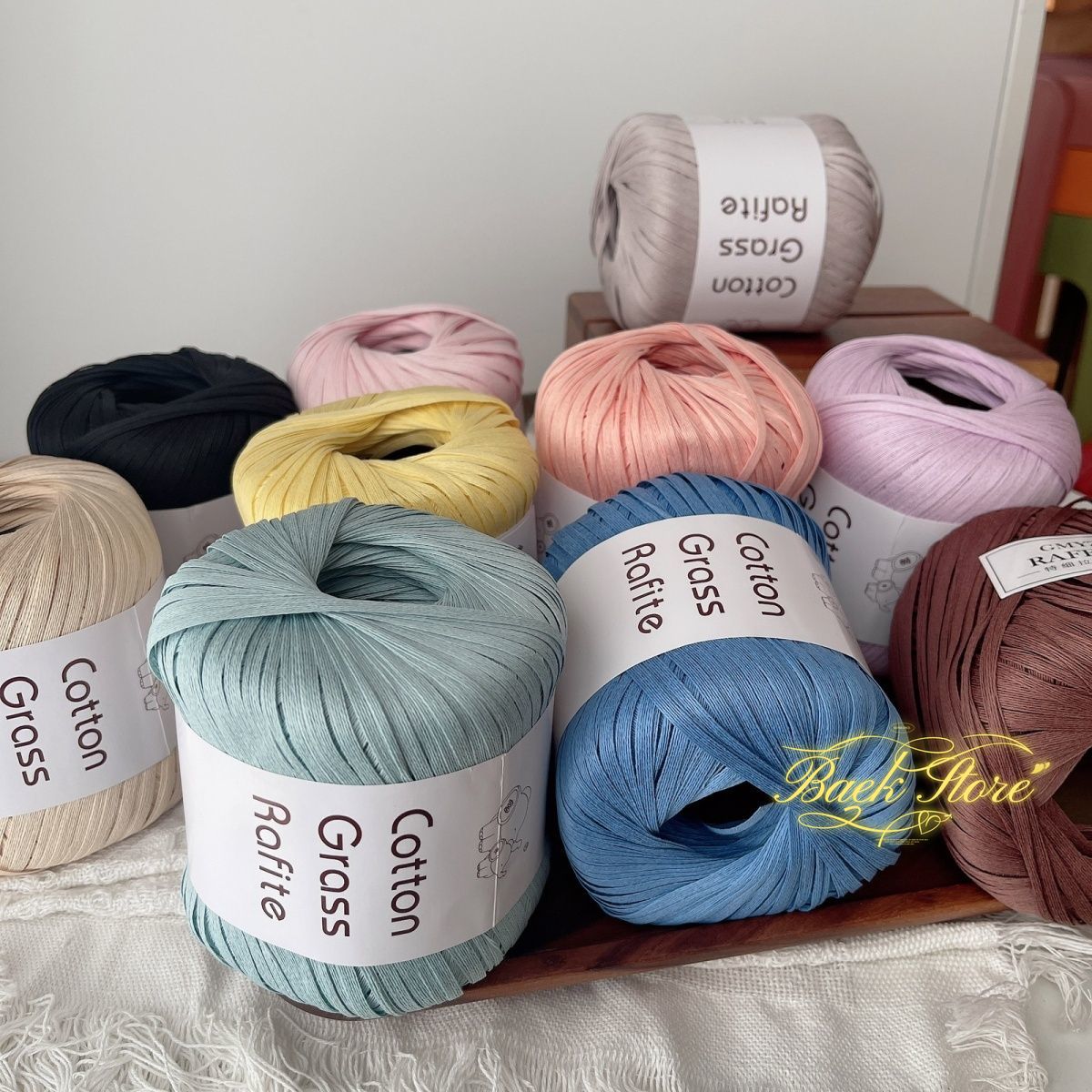 102M/roll Multicolor Raffia Ya – обзор и цена Crochet Bag Raffia