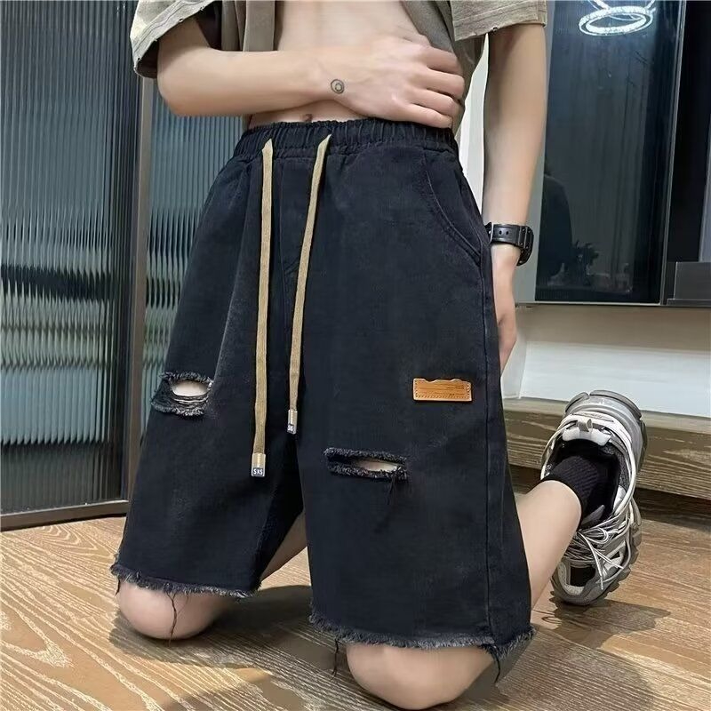 Men's Fashionable Summer Casua – обзор и цена Shorts Denim Frayed