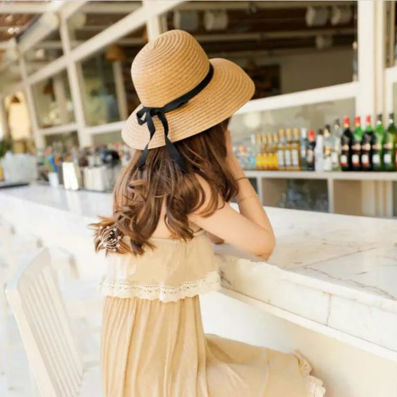 Wide Brim Bowknot Ribbon Straw – обзор и цена Hat Floppy Wide