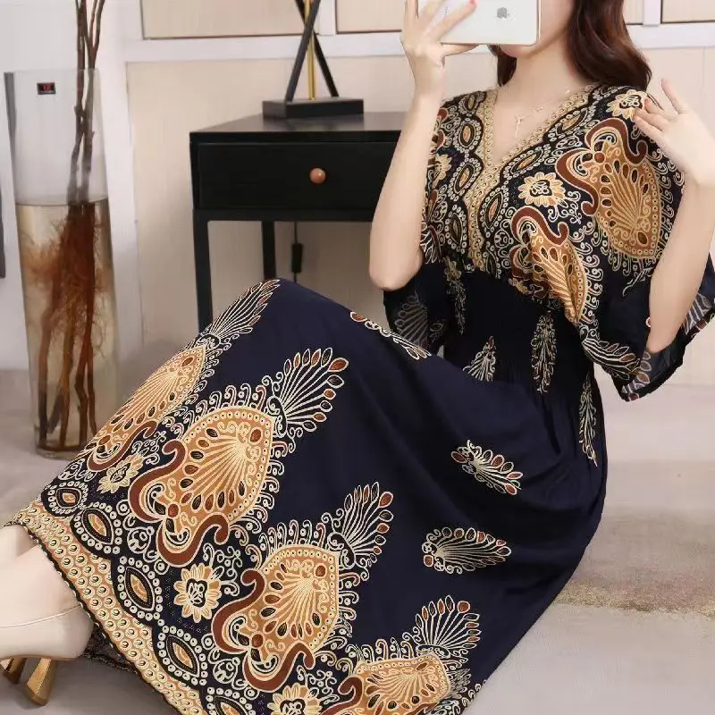 Colorful Casual Holiday Dress  – обзор и цена Midi Skirt Floral