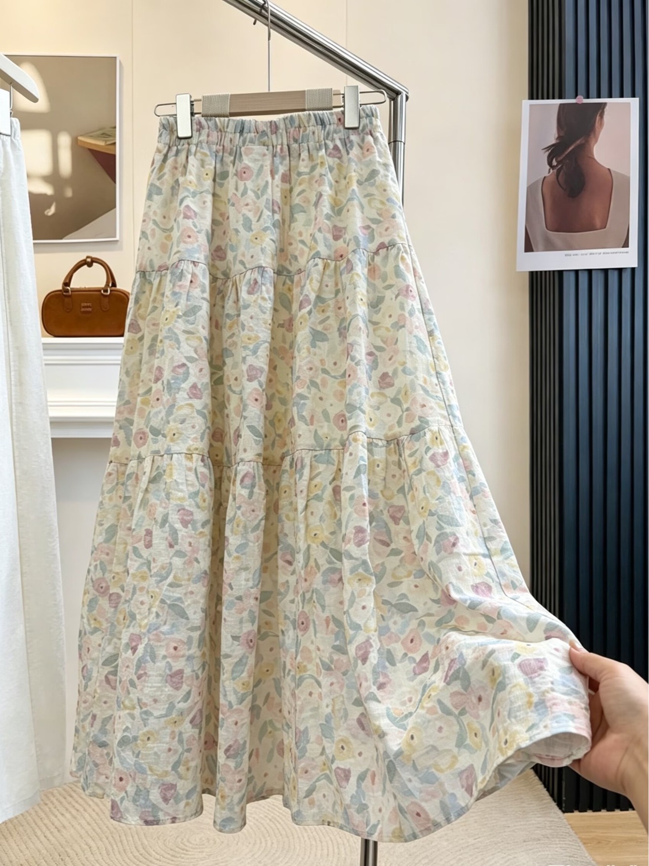 Summer Floral Print A-Line Mid – обзор и цена Midi Skirt Floral
