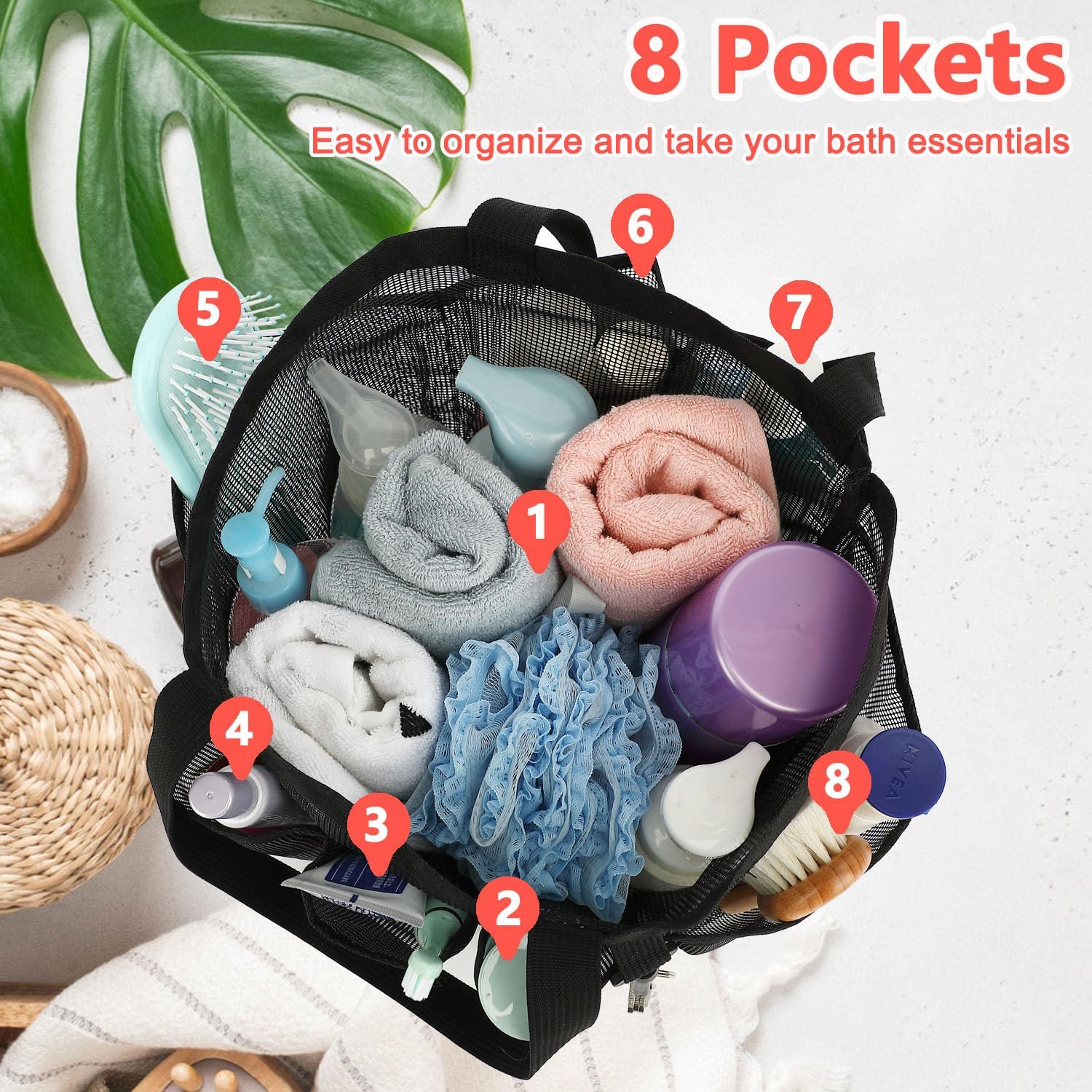 Portable Mesh Shower Caddy wit – обзор и цена Tote Bag Beach