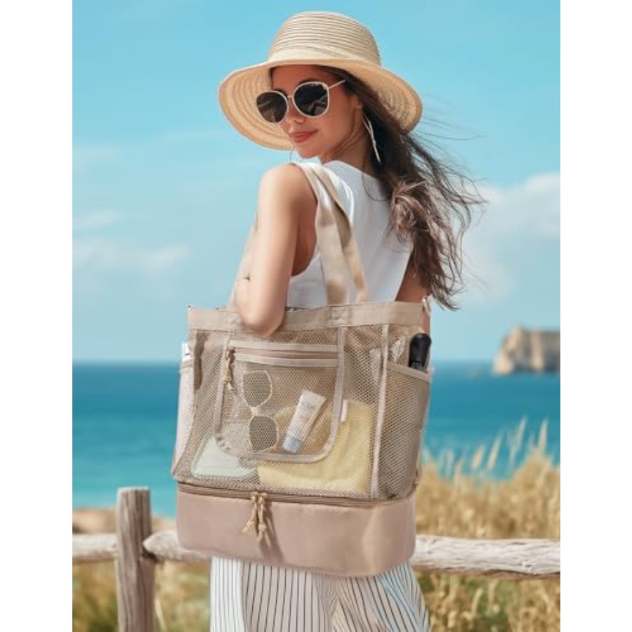 BAGSMART Beach Bag for Women M – обзор и цена Tote Bag Beach
