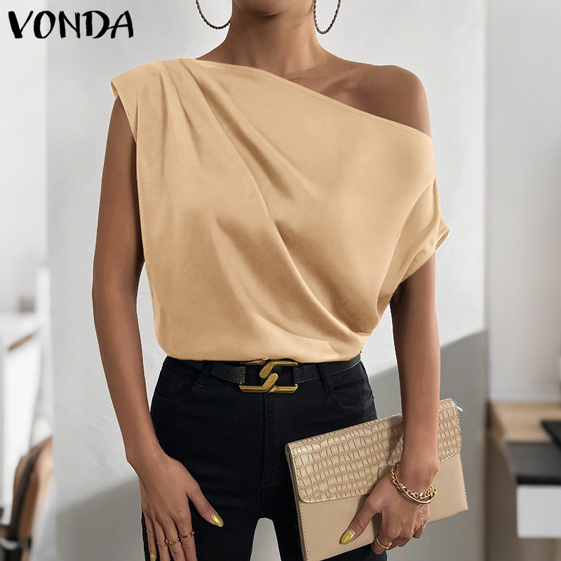 Plus Size 5XL VONDA Women Blou – обзор и цена Blouse Off Shoulder