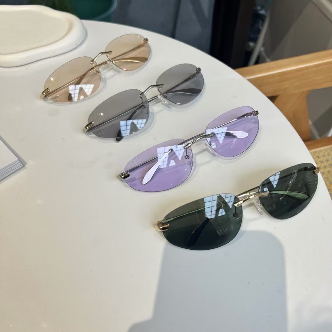 UV400 Rimless Shades, Cat Eye  – обзор и цена Sunglasses Cat Eye