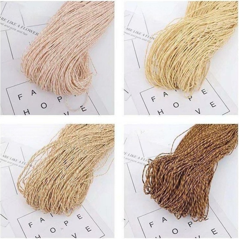 200g 2ply Cotton Raffia Yarn f – обзор и цена Crochet Bag Raffia