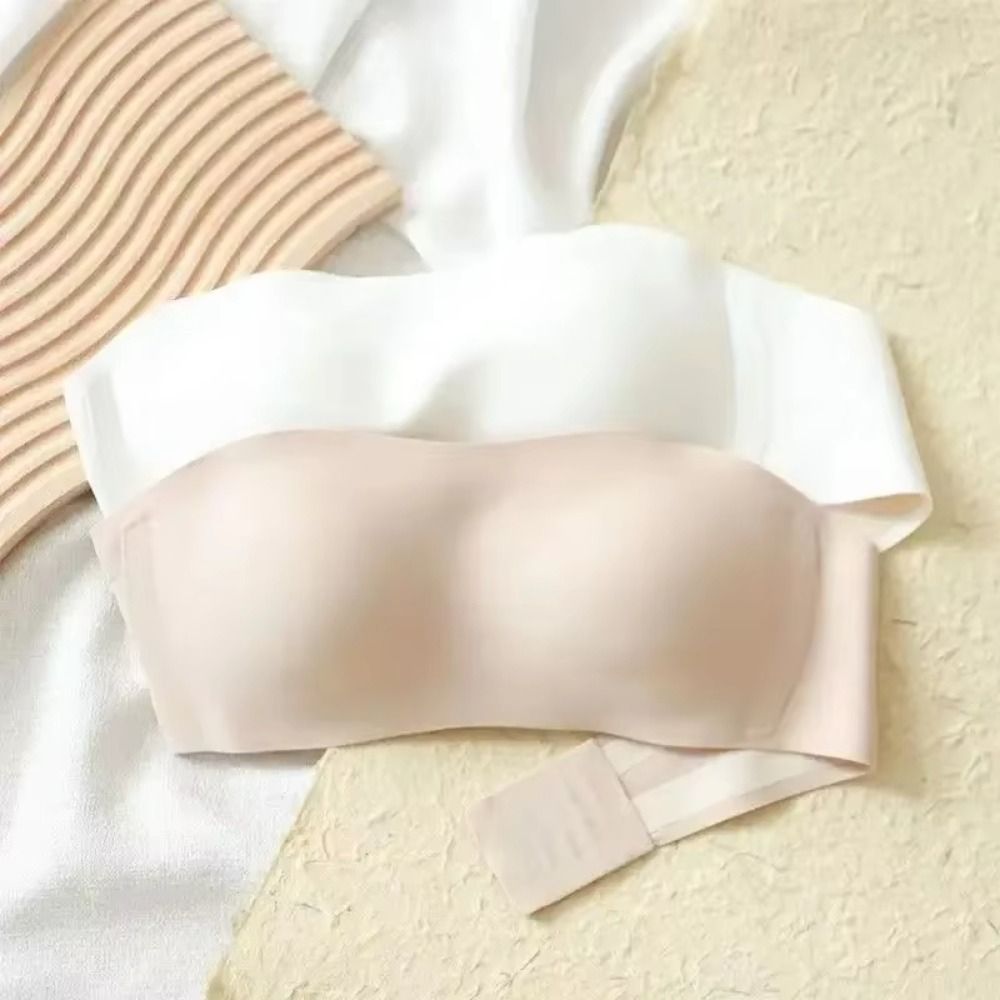 Solid Color Strapless Wrapped  – обзор и цена Bralette Triangle Set