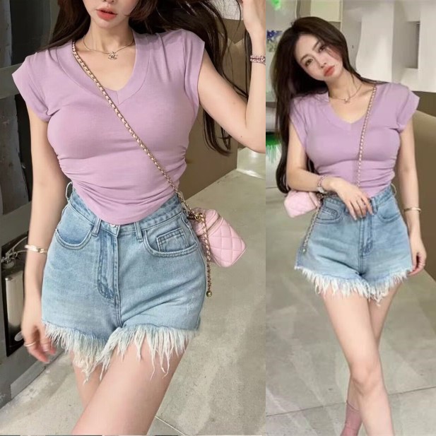Summer Women's Clothing Casual – обзор и цена Shorts Denim Frayed