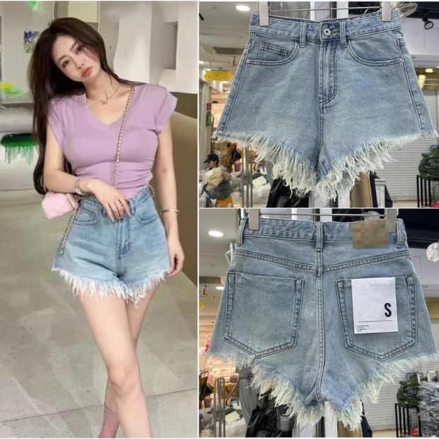 Summer Women's Clothing Casual – обзор и цена Shorts Denim Frayed