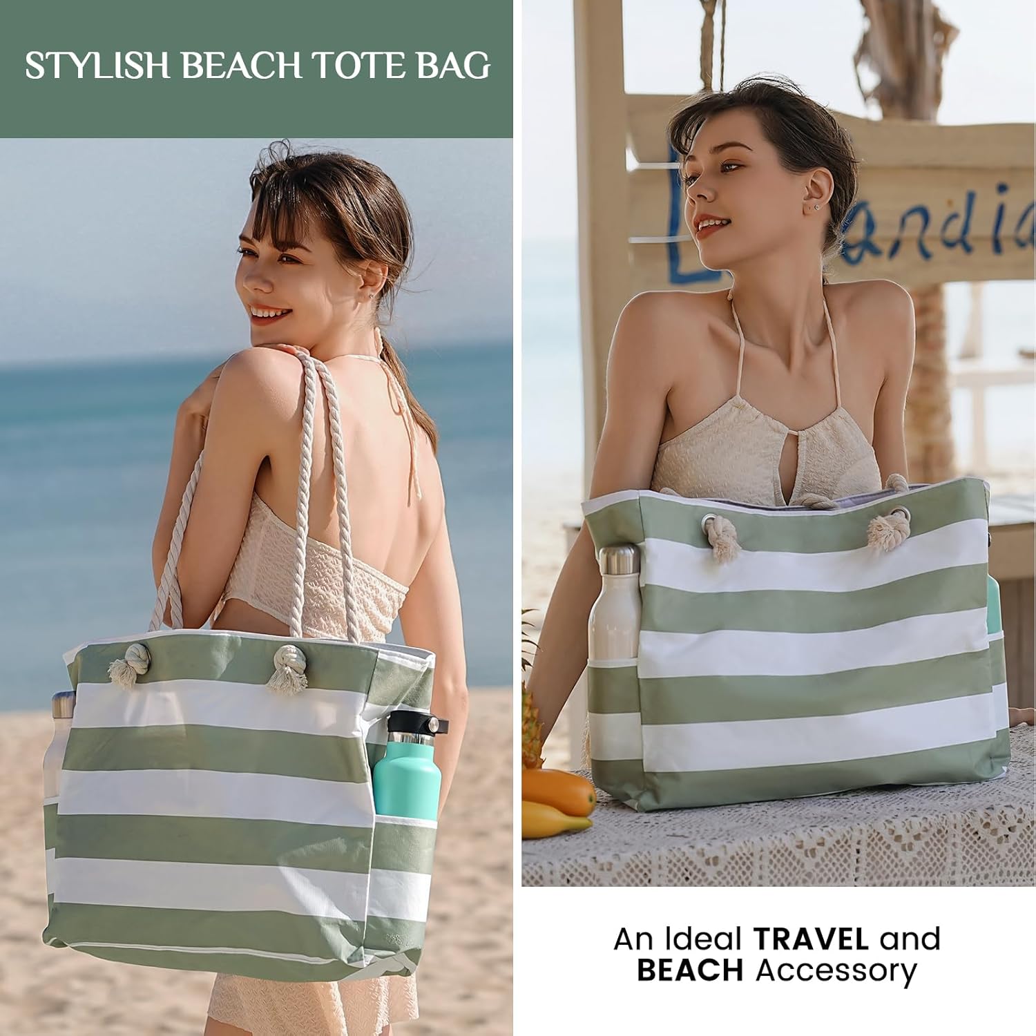 Large Waterproof Beach Tote Ba – обзор и цена Tote Bag Beach