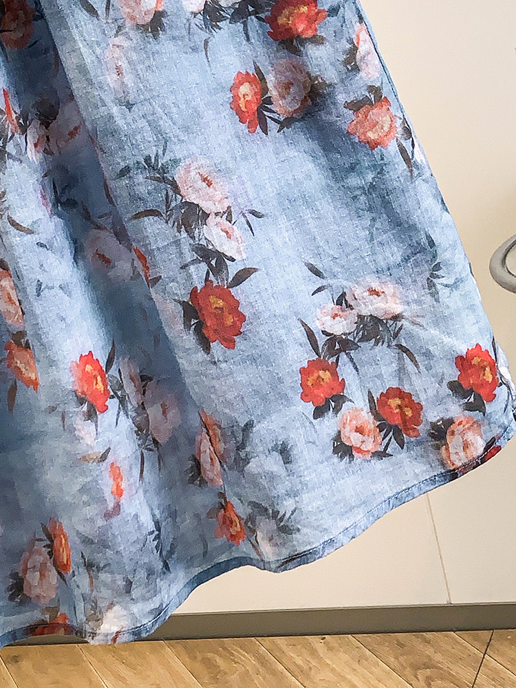 Fashionable Artistic Large Siz – обзор и цена Midi Skirt Floral