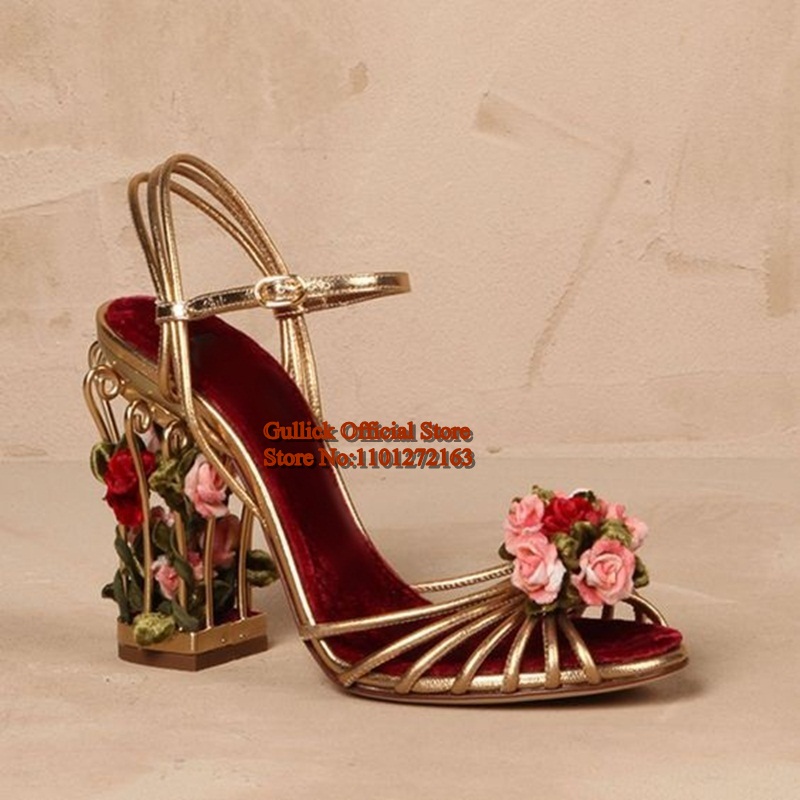Luxury Bird Cage Women Sandals – обзор и цена Sandal Strappy Heeled