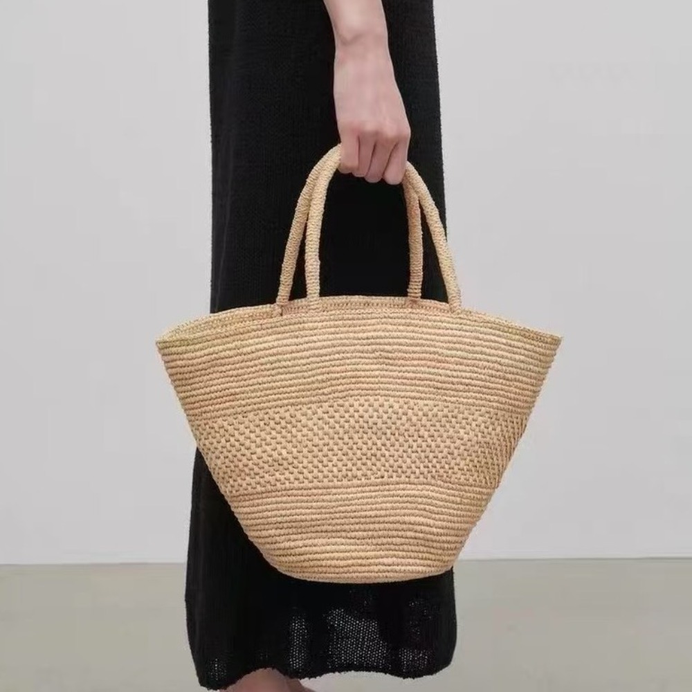 Large Capacity Raffia Straw Ba – обзор и цена Crochet Bag Raffia
