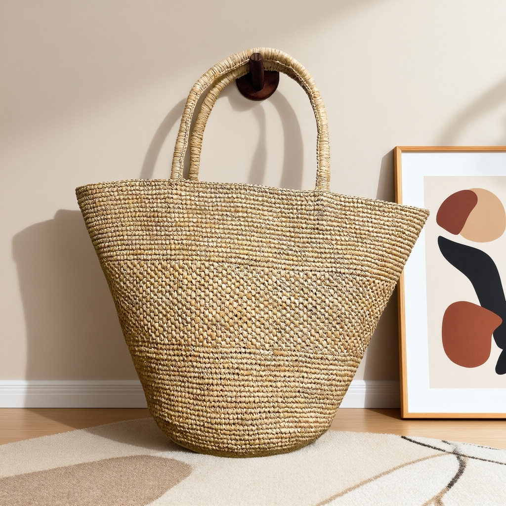 Large Capacity Raffia Straw Ba – обзор и цена Crochet Bag Raffia