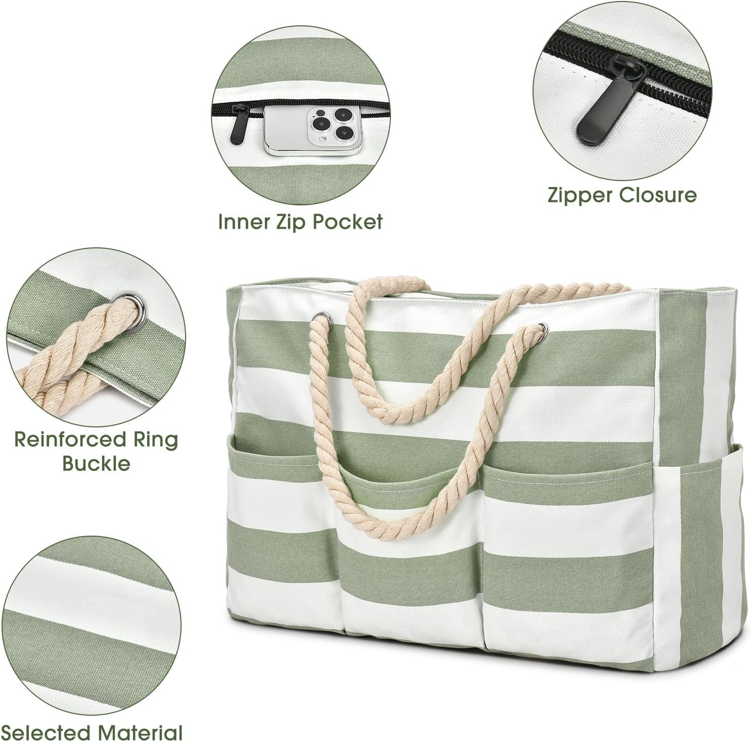 Canvas Large Beach Tote Bag fo – обзор и цена Tote Bag Beach