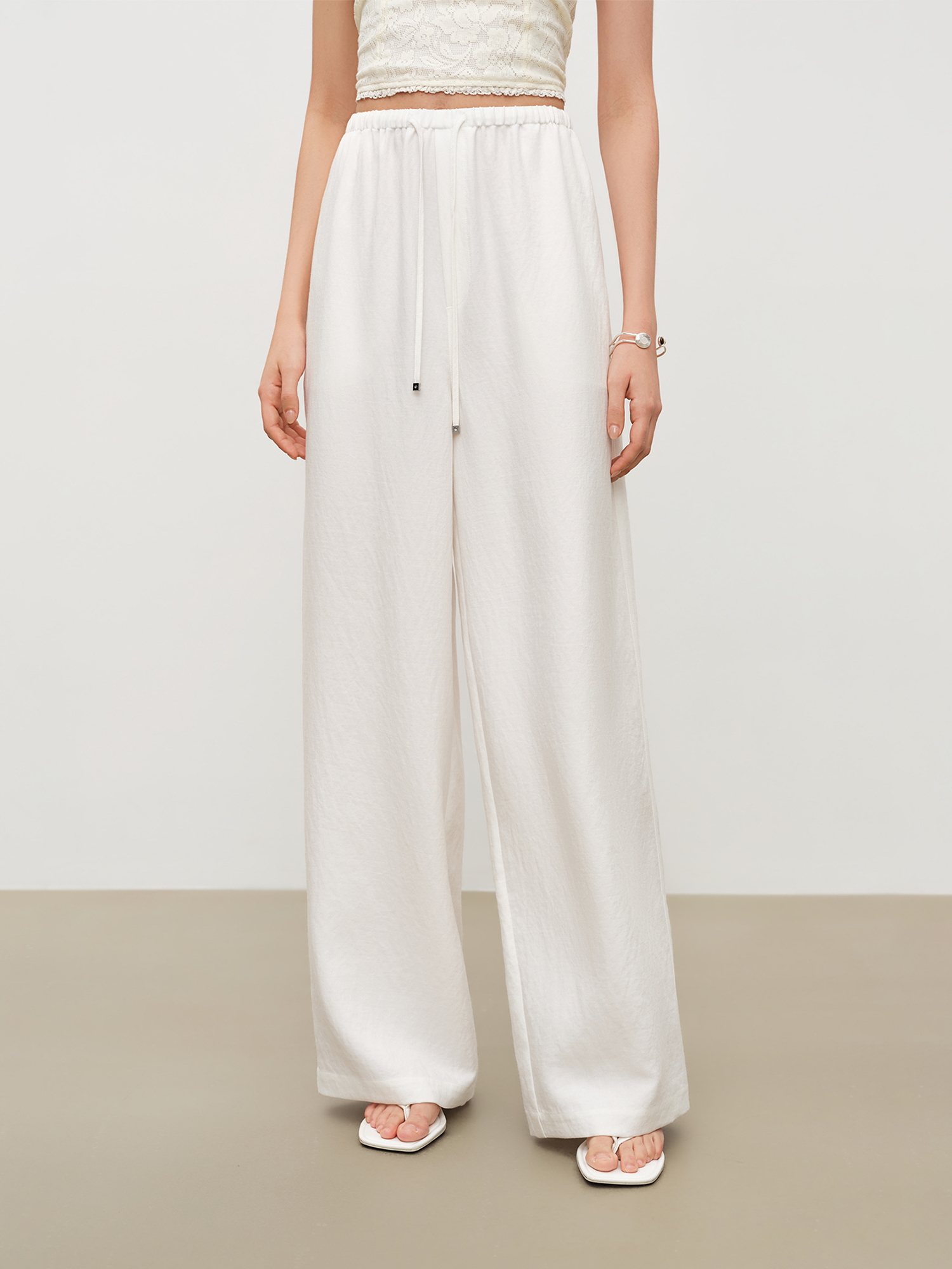 ZIQIAO Relaxed Old Money Style – обзор и цена Linen Pant Wide