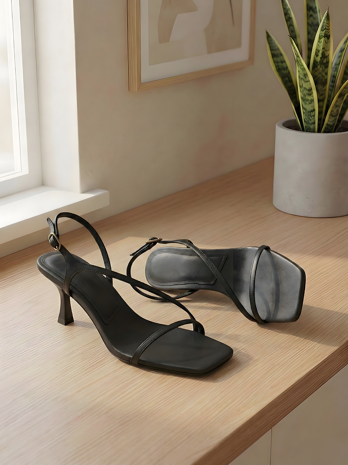 Elegant Genuine Leather Strapp – обзор и цена Sandal Strappy Heeled