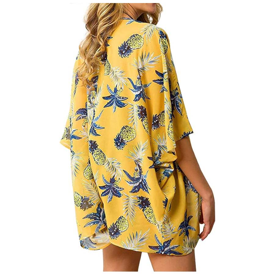 Women's Loose Sheer Chiffon Ki – обзор и цена Kimono Sheer Floral