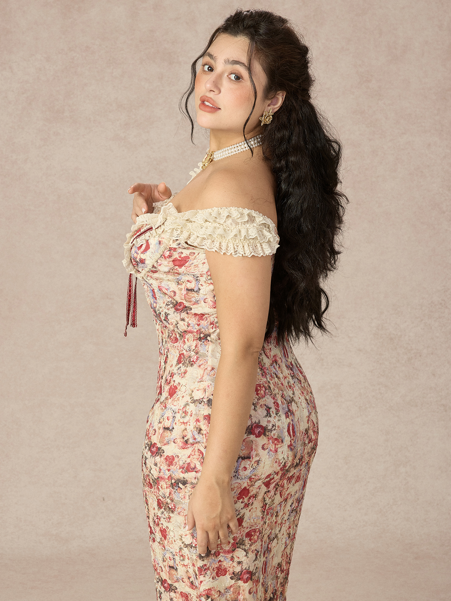 Retro plus Size Floral Fish Ta – обзор и цена Midi Skirt Floral