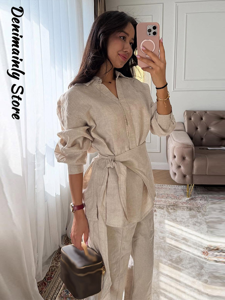 Casual Women's Linen Pants Set – обзор и цена Linen Pant Wide