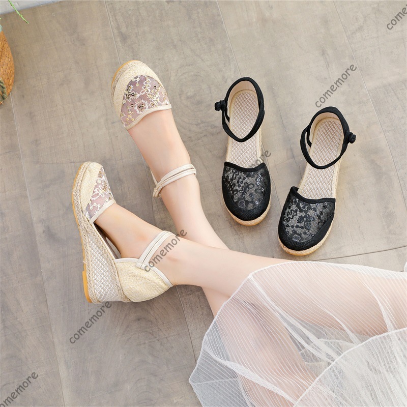 Women's Lace Mesh Espadrille W – обзор и цена Wedge Espadrille Women