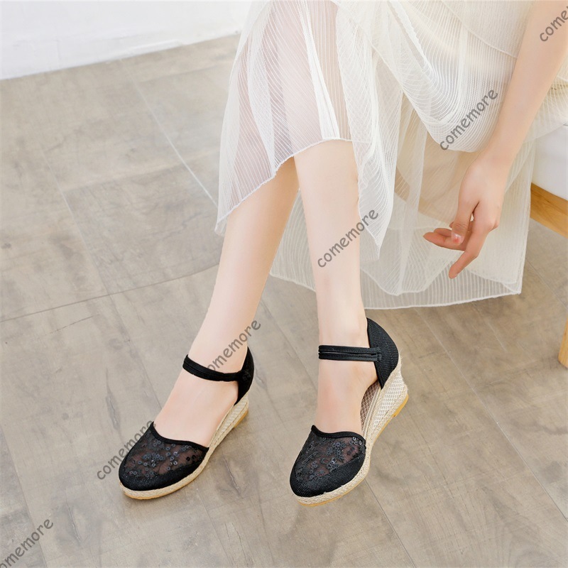 Women's Lace Mesh Espadrille W – обзор и цена Wedge Espadrille Women