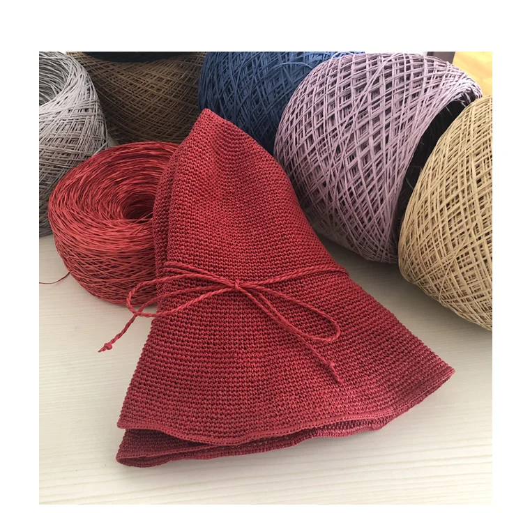250g Thin Raffia Yarn Paper Gr – обзор и цена Crochet Bag Raffia