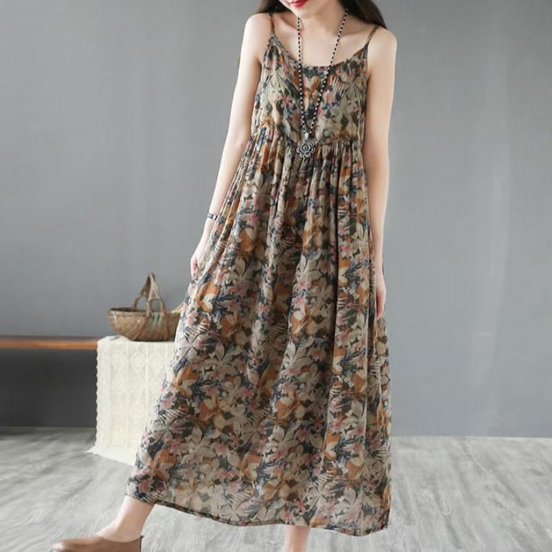 Women's Summer French Floral W – обзор и цена Midi Skirt Floral