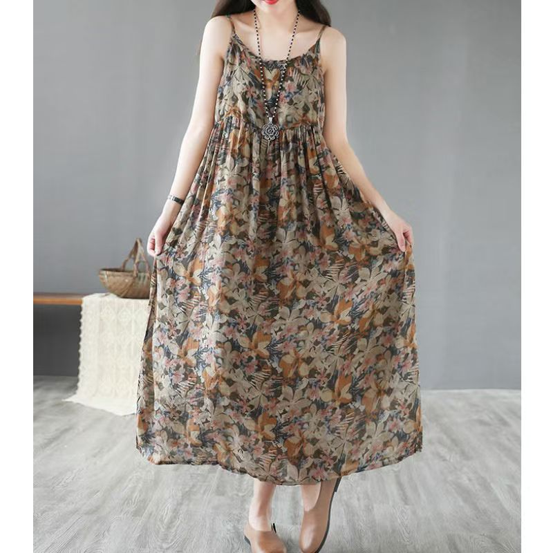 Women's Summer French Floral W – обзор и цена Midi Skirt Floral